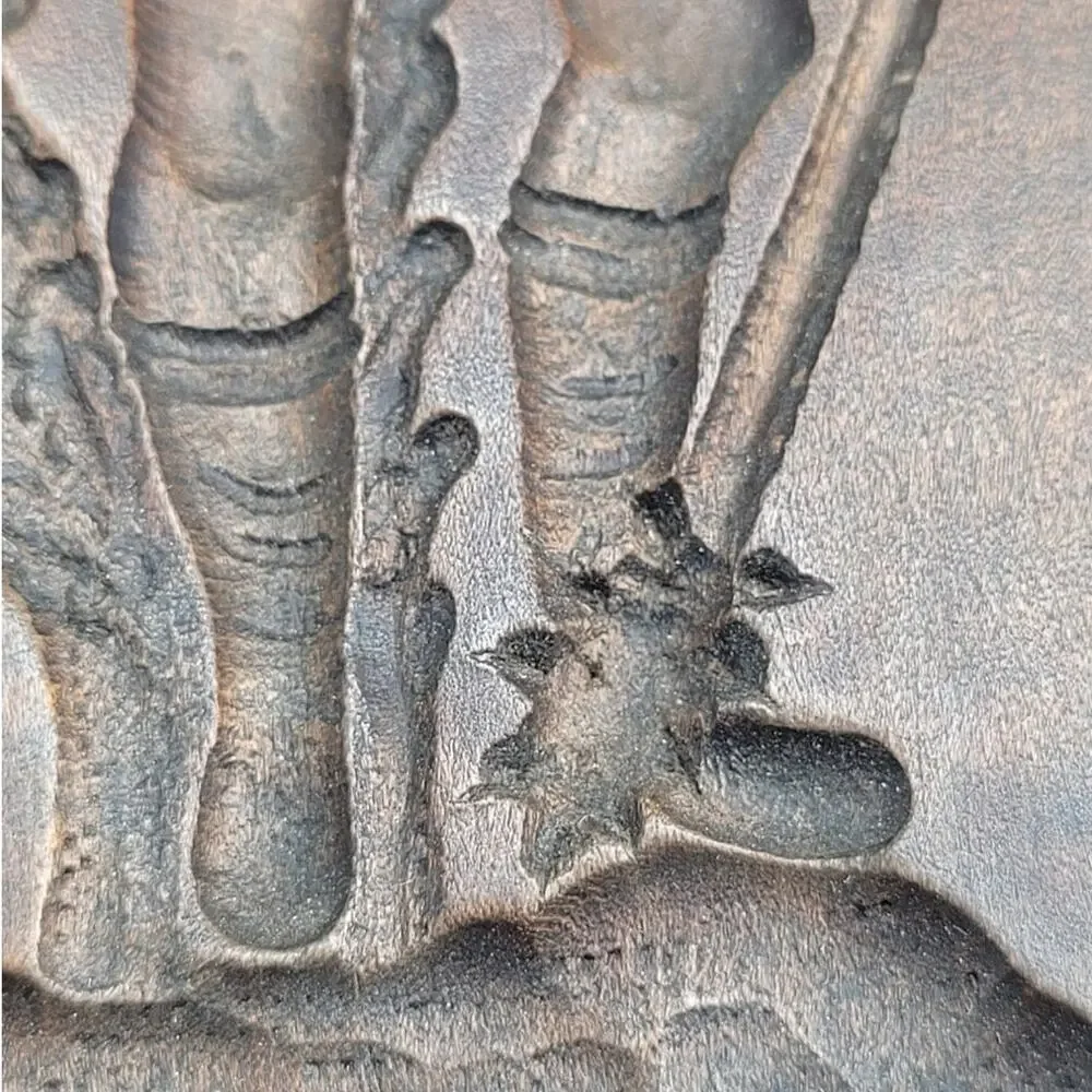 Antique‎ Wooden Cookie Mold Roman Soldier Primitive Folk Wall Decor